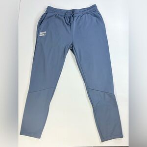 Hurley Blue Athletic Jogger Pants Tapered Performance Activewear Mens Pants SzXL
